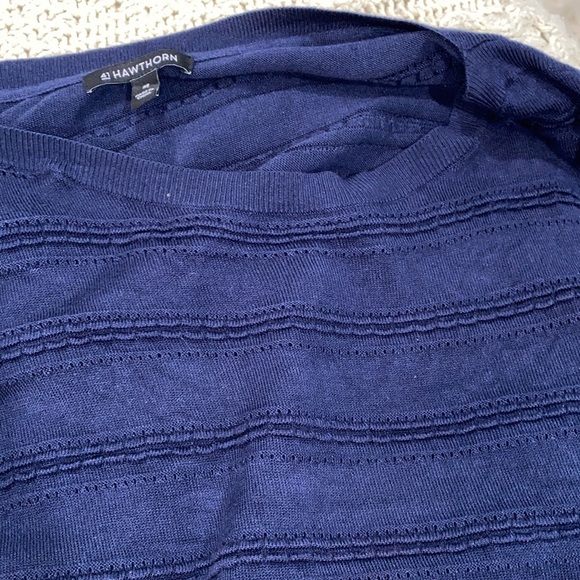 41 Hawthorn navy blue knit sweater size 2X - Picture 9 of 10